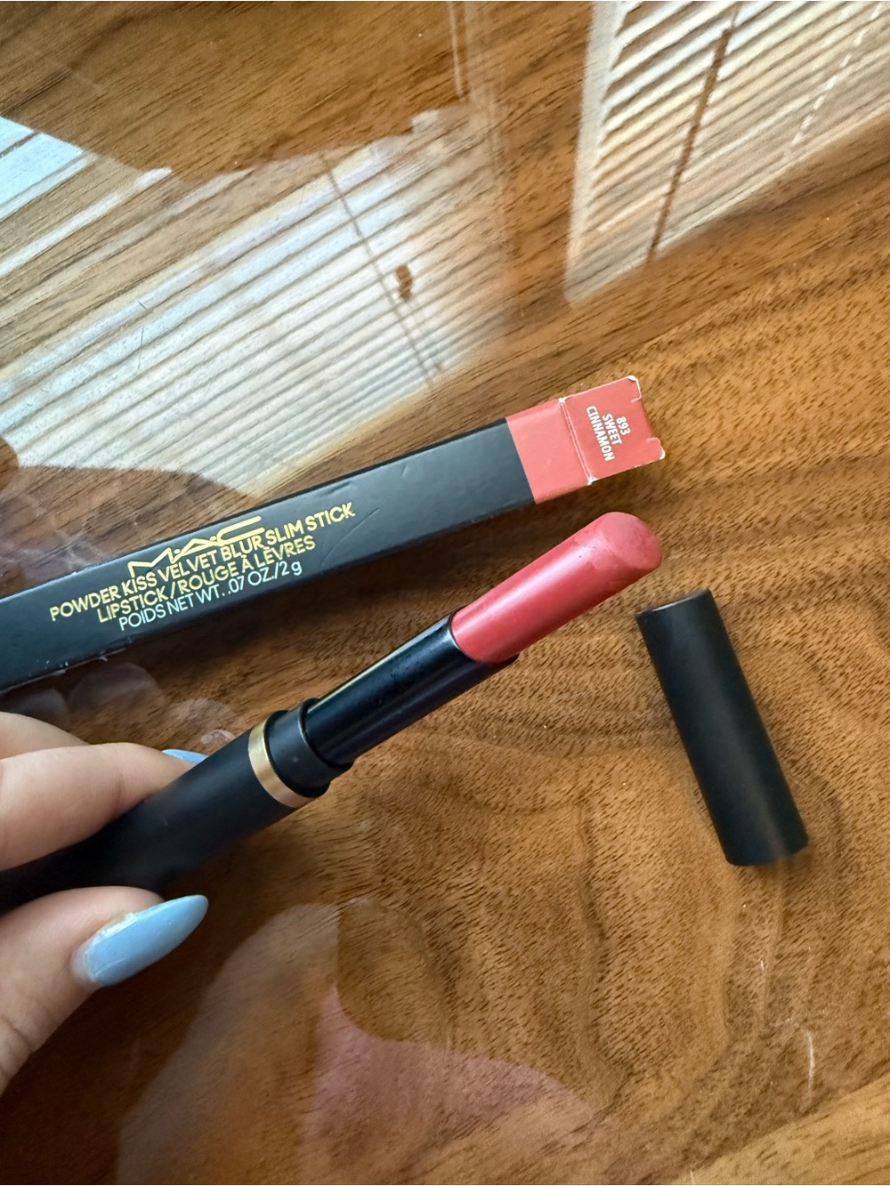 MAC Cosmetics Powder Kiss Velvet Blur Slim Stick Lipstick - sweet Cinnamon